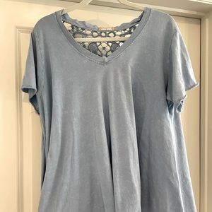 Flowy Light Blue Blouse